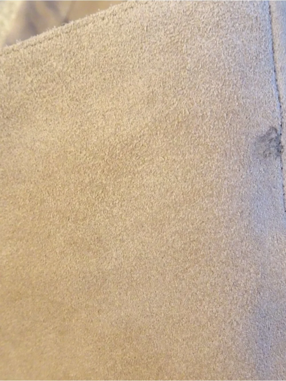 Classic Beige Suede Knee-High Block Heel Boots - Women